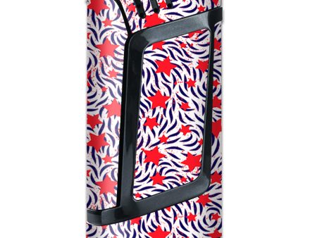 Red White Blue Stars Stripes Abstract Pattern Smok Alien Skin on Sale