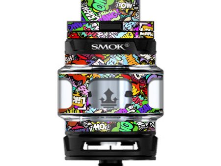 Pow Bang Omg Like Stickerlap Sticker Bomb Smok Prince Tank Skin Hot on Sale