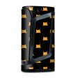 Sneaky Cat Kitten Pattern Gold On Black Smok Alien Skin Hot on Sale