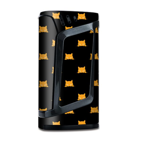 Sneaky Cat Kitten Pattern Gold On Black Smok Alien Skin Hot on Sale