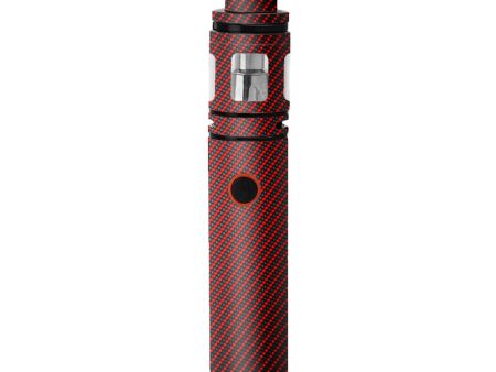 Red Black Carbon Fiber Weave Graphite 3D Smok Stick V8 Skin For Discount