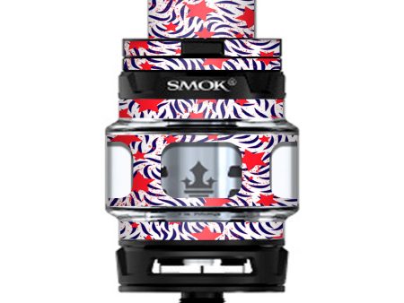 Red White Blue Stars Stripes Abstract Pattern Smok Prince Tank Skin Hot on Sale