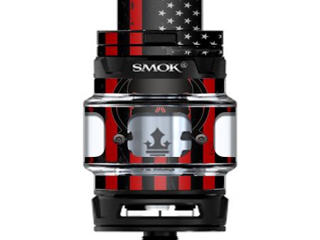 Red American Flag Black Punish Badge Smok Prince Tank Skin For Discount