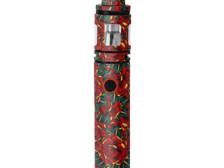 Red Gold Roses Tattoo Smok Stick V8 Skin Online Sale