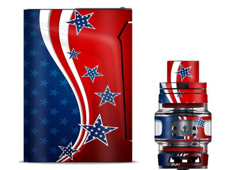 America Independence Stars Stripes Smok V-fin Skin For Discount