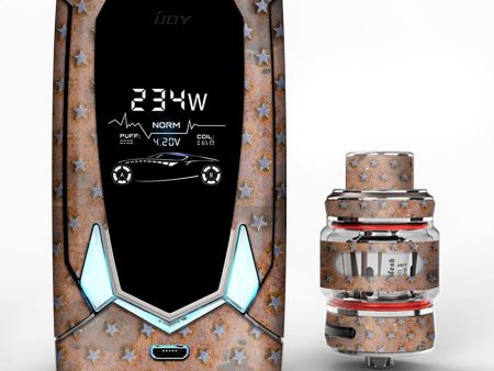 Patina Copper Stars Metal iJoy Avenger 270 Skin Online now