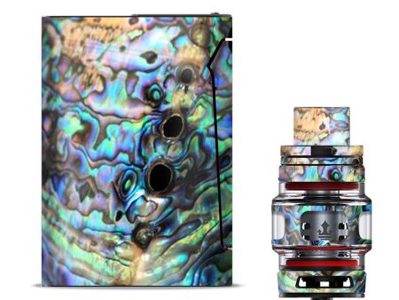 Abalone Swirl Shell Design Blue Smok V-fin Skin Cheap