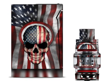 America Skull Military Usa Murica Smok V-fin Skin Online Sale