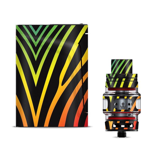 Zebra Stripe Rainbow Smok V-fin Skin For Discount