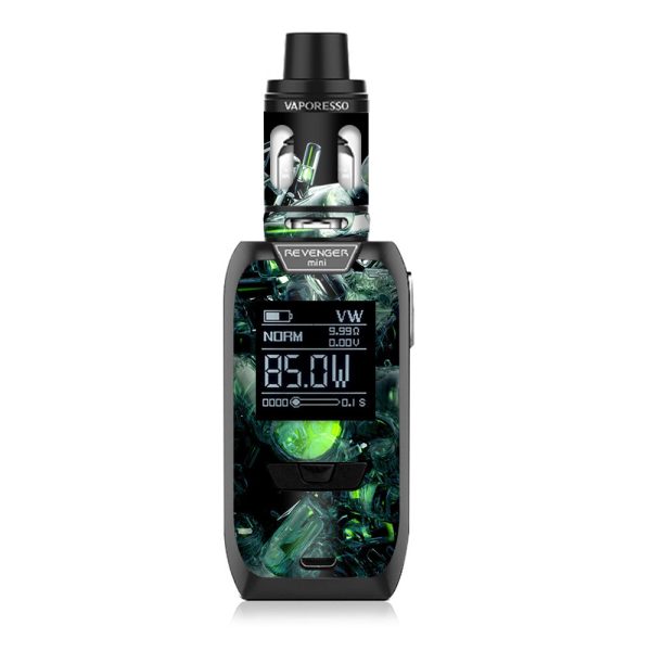 Trippy Glass 3D Green Vaporesso Revenger Mini 85w Skin For Sale