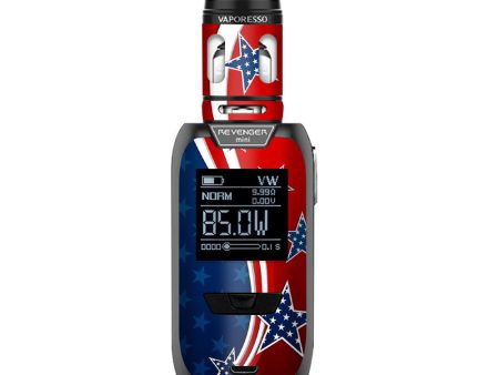 America Independence Stars Stripes Vaporesso Revenger Mini 85w Skin Supply