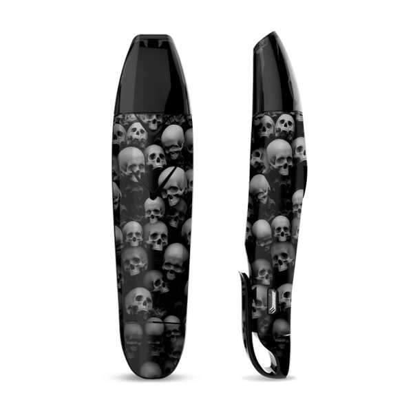 Black And White Skulls Stacked Suorin Vagon Skin Online Hot Sale