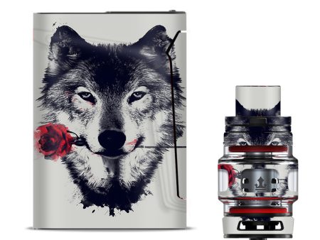 Wolf With Rose In Mouth Smok V-fin Skin Cheap