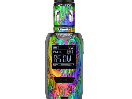 Trippy Color Swirl Vaporesso Revenger Mini 85w Skin Supply