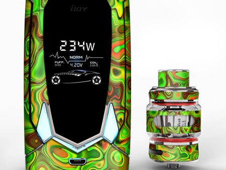 Green Glass Trippy Psychedelic iJoy Avenger 270 Skin Online now