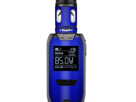 Blue Carbon Fiber Graphite Vaporesso Revenger Mini 85w Skin Cheap