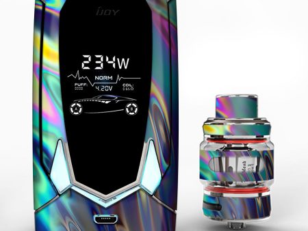 Oil Slick Opal Colorful Resin  iJoy Avenger 270 Skin on Sale