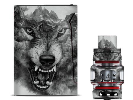 Angry Wolf Growling Mountains Smok V-fin Skin Supply