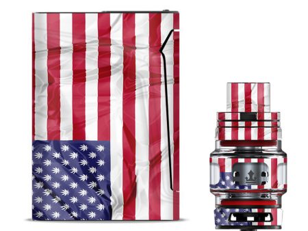 American Flag Pot Leaf Stars Marijuana Smok V-fin Skin Online